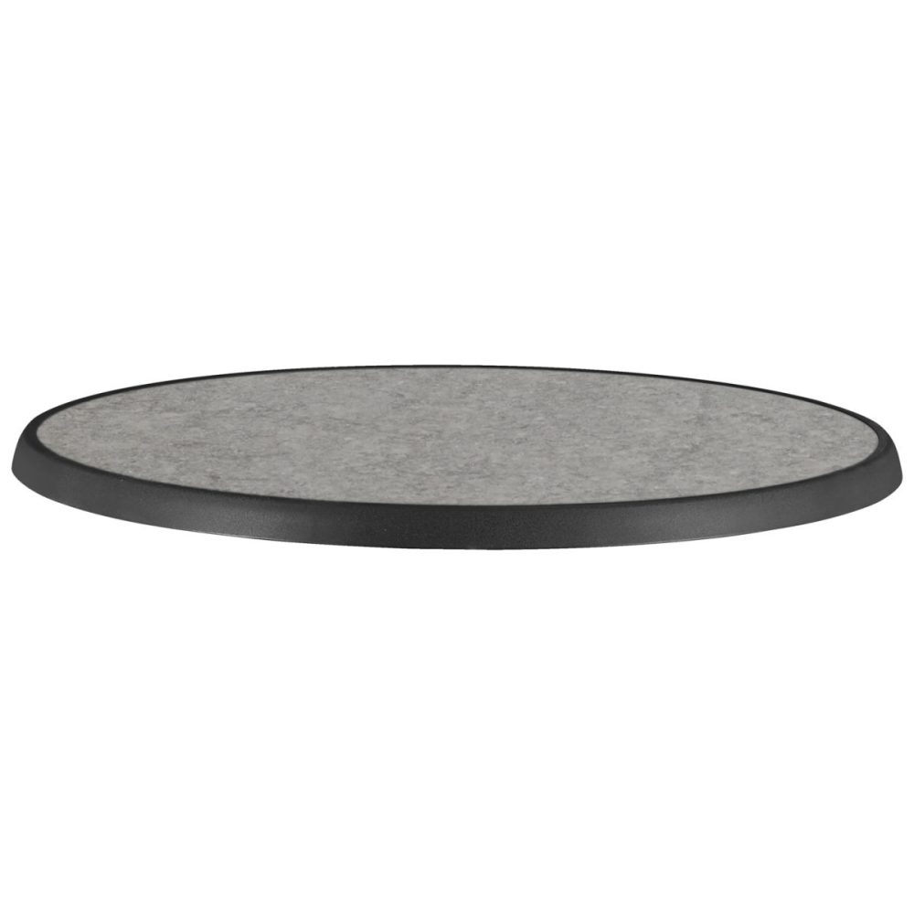 PULSIVA Tischplatte Sevelit rund; 70 cm (Ø); steingrau; rund