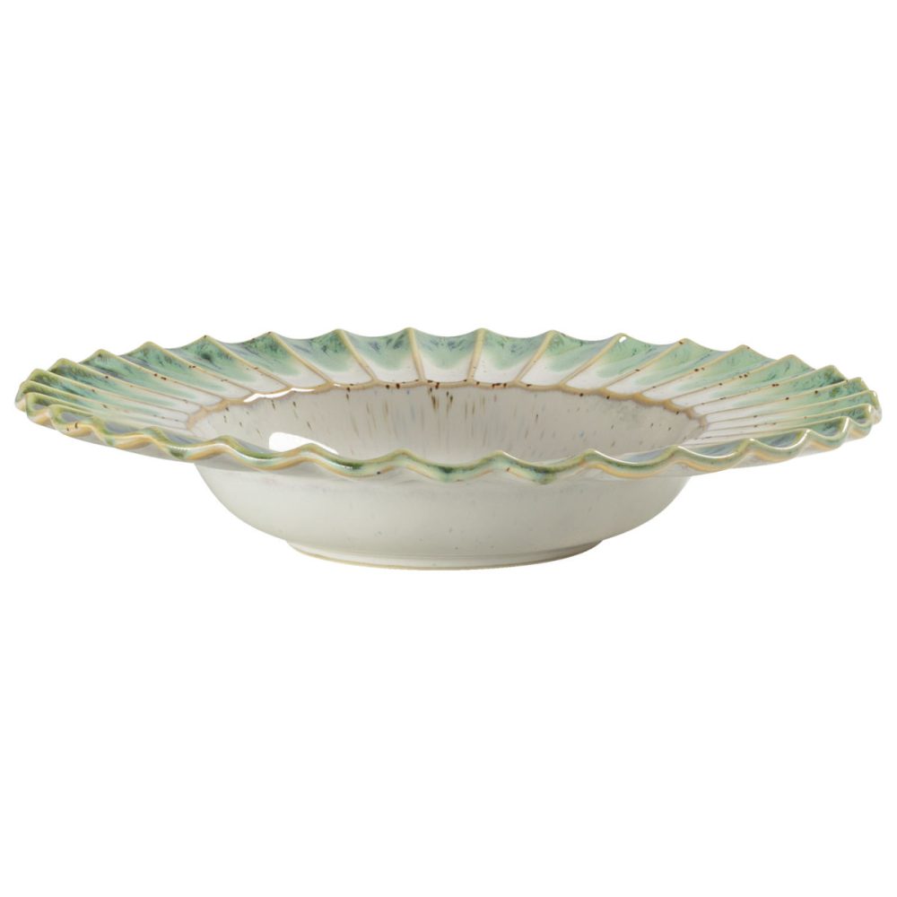 VEGA Teller tief Flora mit Fahne; 300 ml, 24.3x4.6 cm (ØxH); grün/beige; rund; 4 Stück / Pack
