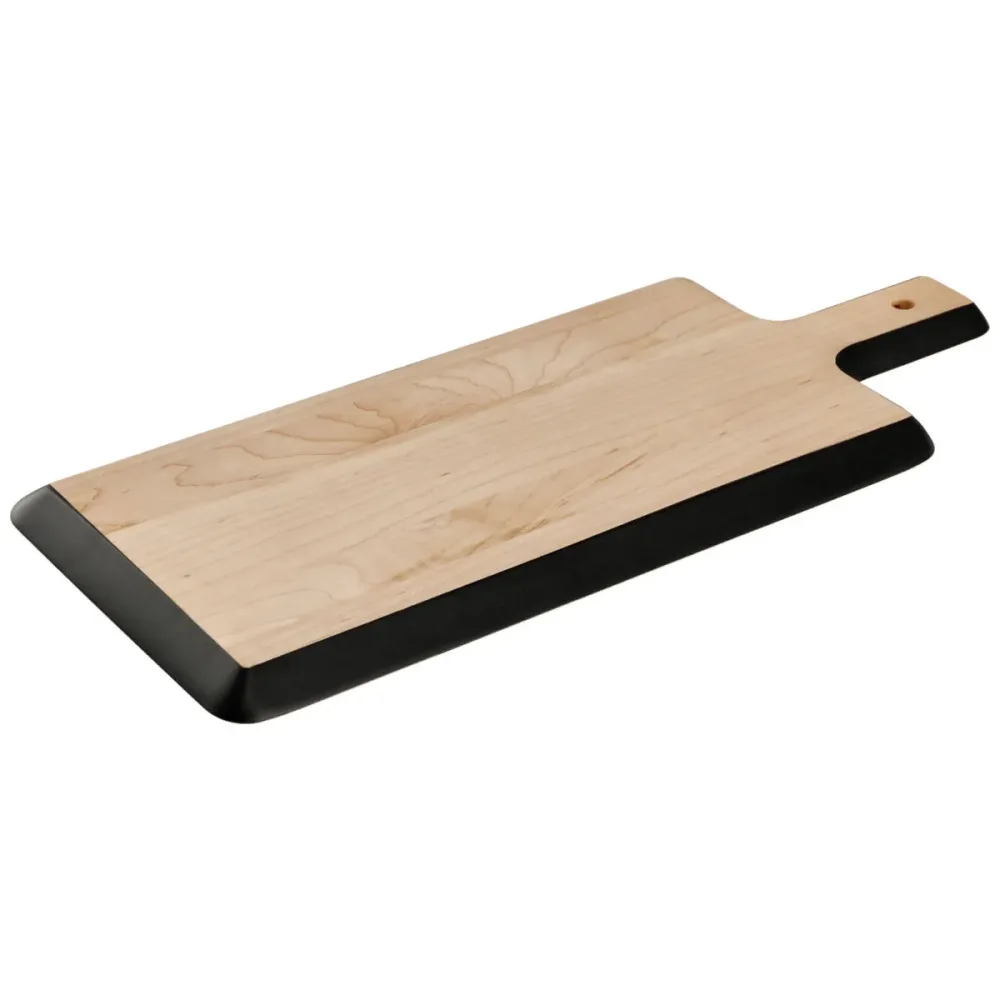 VEGA Speisenbrett Belbo; 51x22x1.9 cm (LxBxH); ahorn/schwarz; rechteckig