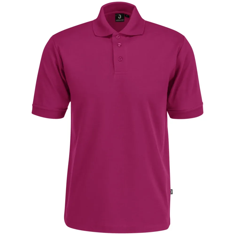 JOBELINE Herren Poloshirt Fly Kurzarm; Kleidergrösse 4XL; brombeer