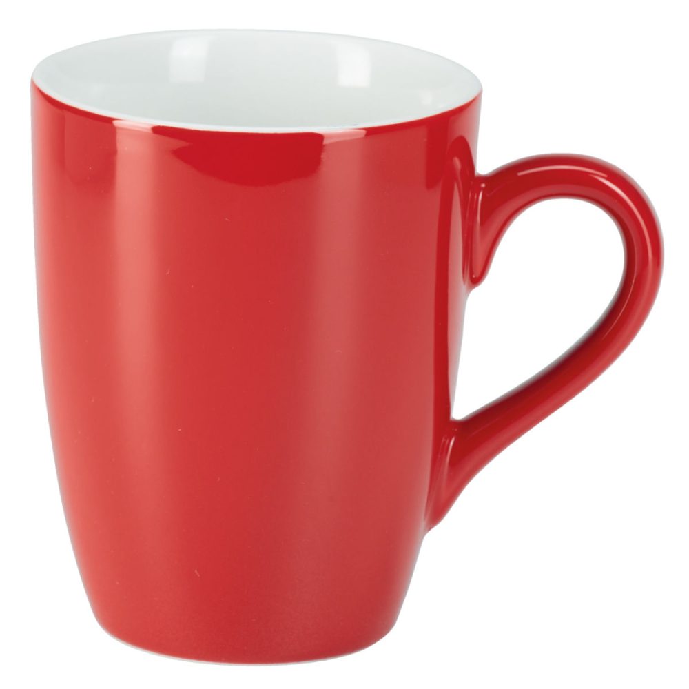 PULSIVA Kaffeebecher Joy 2.0; 330 ml, 8.3x10.8 cm (ØxH); rot; rund; 6 Stück / Pack