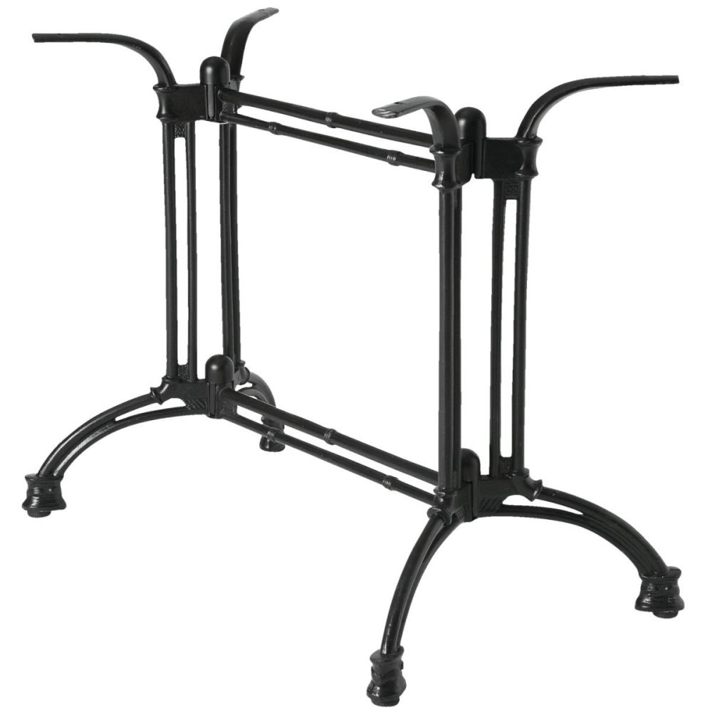 VEGA Indoor Doppel-Tischgestell Solenzo; 80x48x72 cm (BxLxH); schwarz; rechteckig