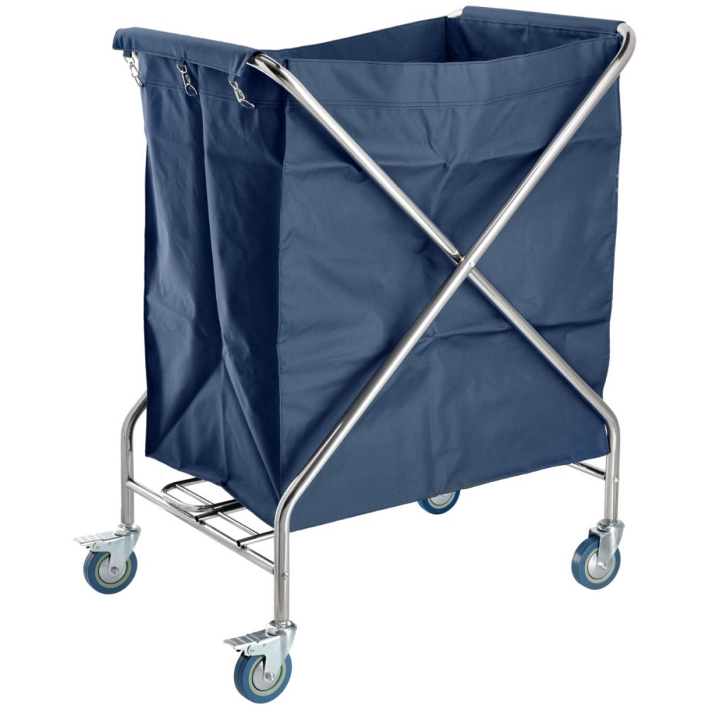 PULSIVA Wäschewagen Aberdare; 55x77x102 cm (LxBxH); blau