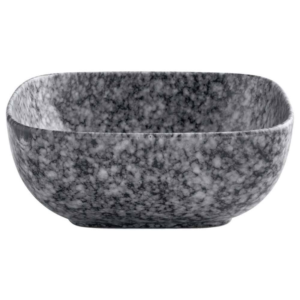 VEGA Schale Mamaro quadratisch; 580 ml, 15x15x6 cm (LxBxH); schwarz/weiss; quadratisch; 4 Stück / Pack