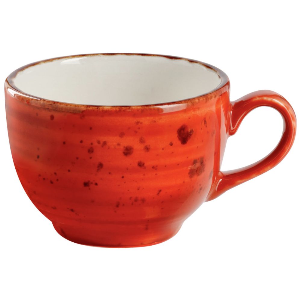 VEGA Kaffee-Obertasse Nebro; 220 ml, 8.7x6.5 cm (ØxH); rot; 6 Stück / Pack