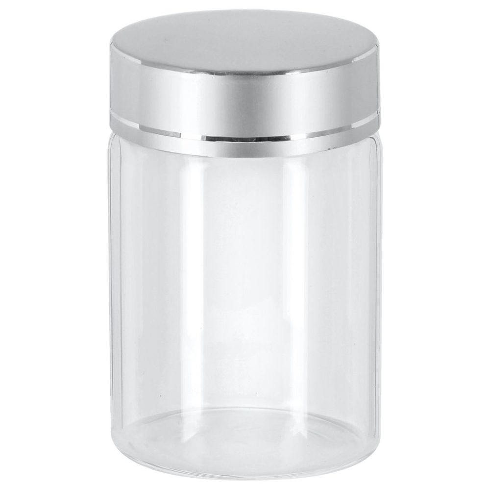 VEGA Glasbehälter Aurelia; 90 ml, 4.7x7 cm (ØxH); grau/transparent; zylinderförmig; 6 Stück / Pack