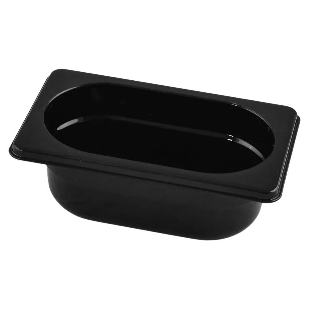 VEGA GN-Behälter Nero 1/9; GN 1/9, 600 ml, 17.6x10.8x6.5 cm (LxBxT); schwarz