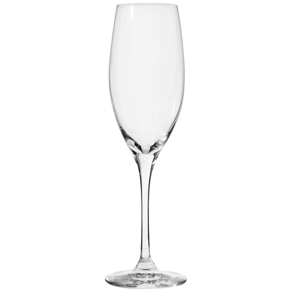 VEGA Champagnerglas Chateau mit Eichstrich; 250 ml, 4.8x21.6 cm (ØxH); transparent; 0.1 l Eichstrich, 6 Stück / Pack