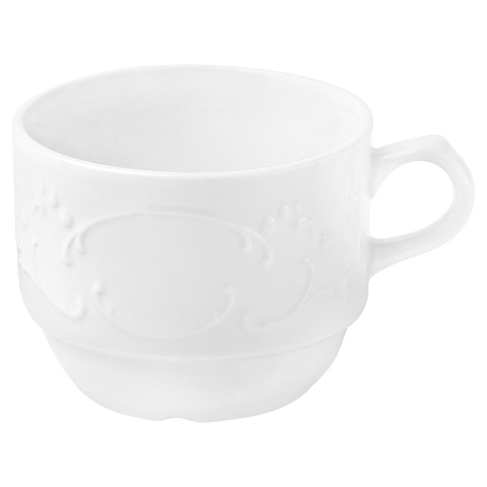 PULSIVA Kaffeetasse Sinfonie; 180 ml, 8.1x6.6 cm (ØxH); weiss; rund; 6 Stück / Pack