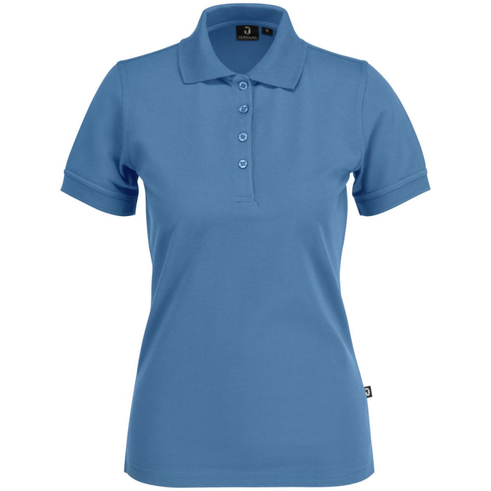 JOBELINE Damen Poloshirt Fly Kurzarm; Kleidergrösse M; rauchblau