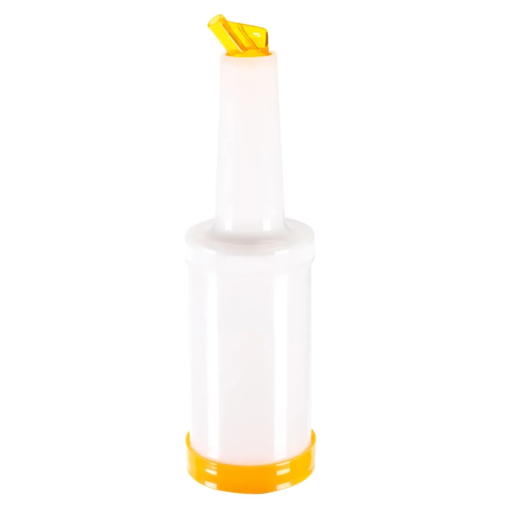PULSIVA Dosierflasche Party; 850 ml, 9x33 cm (ØxH); weiss/gelb; 2 Stück / Pack