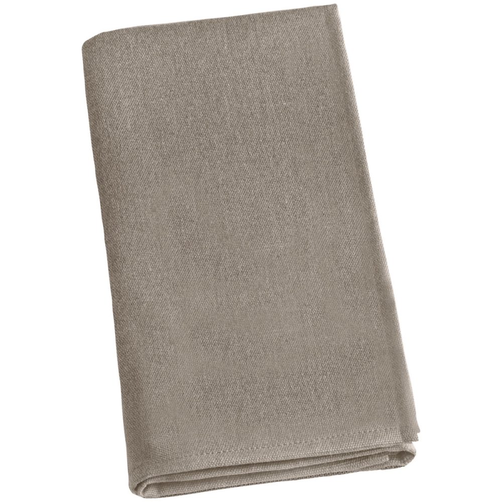 ERWIN M. Serviette Tarina; 50x50 cm (BxL); taupe; 6 Stück / Pack