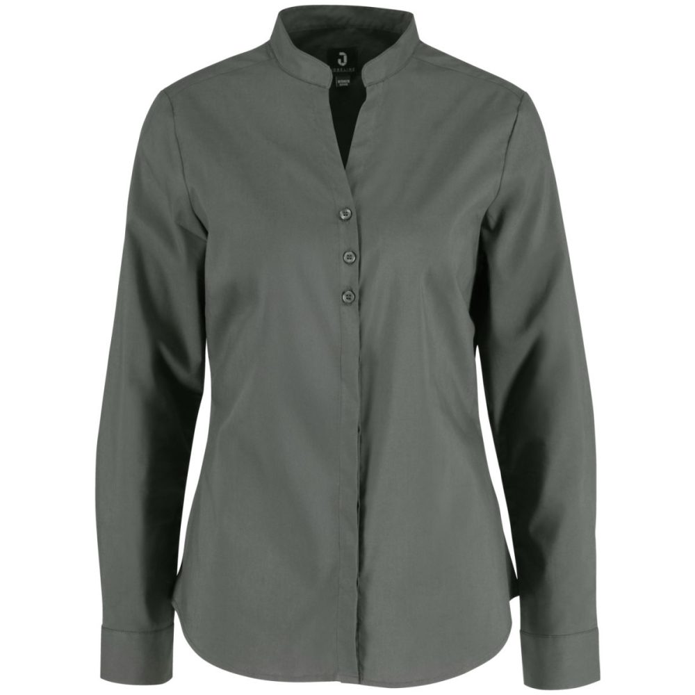 JOBELINE Damen Bluse Lani Langarm; Kleidergrösse 36; dunkelgrau