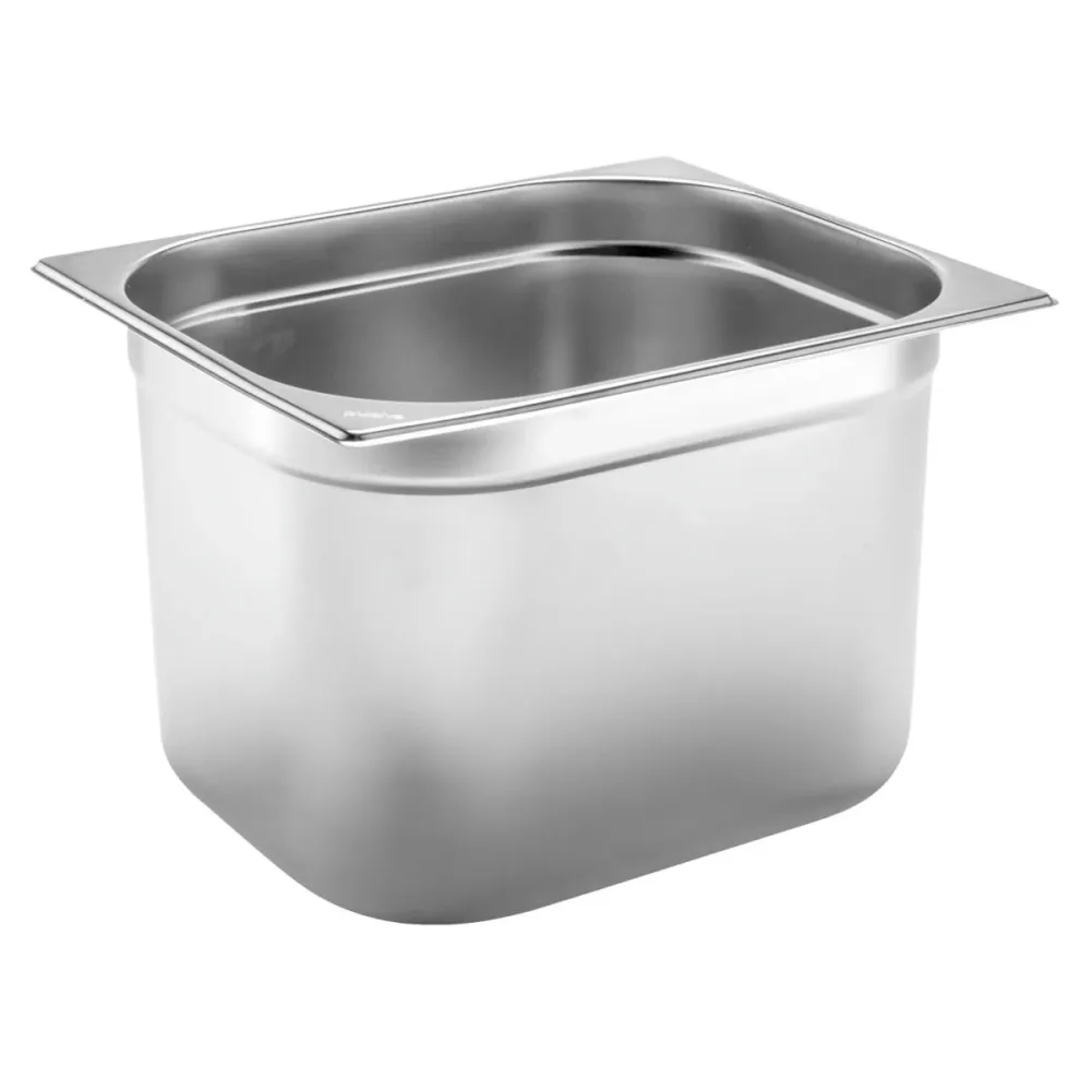 PULSIVA GN-Behälter 1/2 Basic; GN 1/2, 12500 ml, 32.5x26.5x20 cm (LxBxT); silber