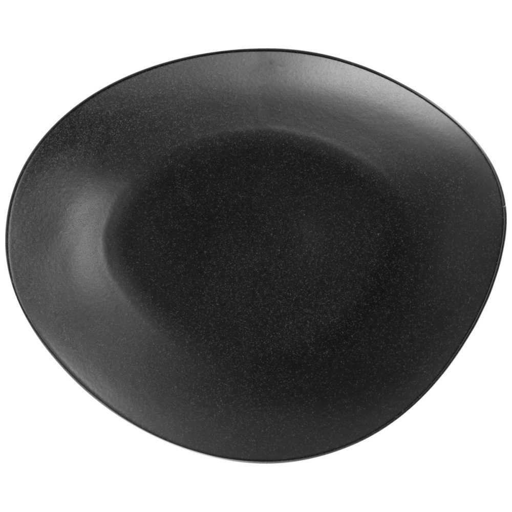 VEGA Teller flach Masca organisch; 32x26.5 cm (LxB); schwarz; organisch; 6 Stück / Pack