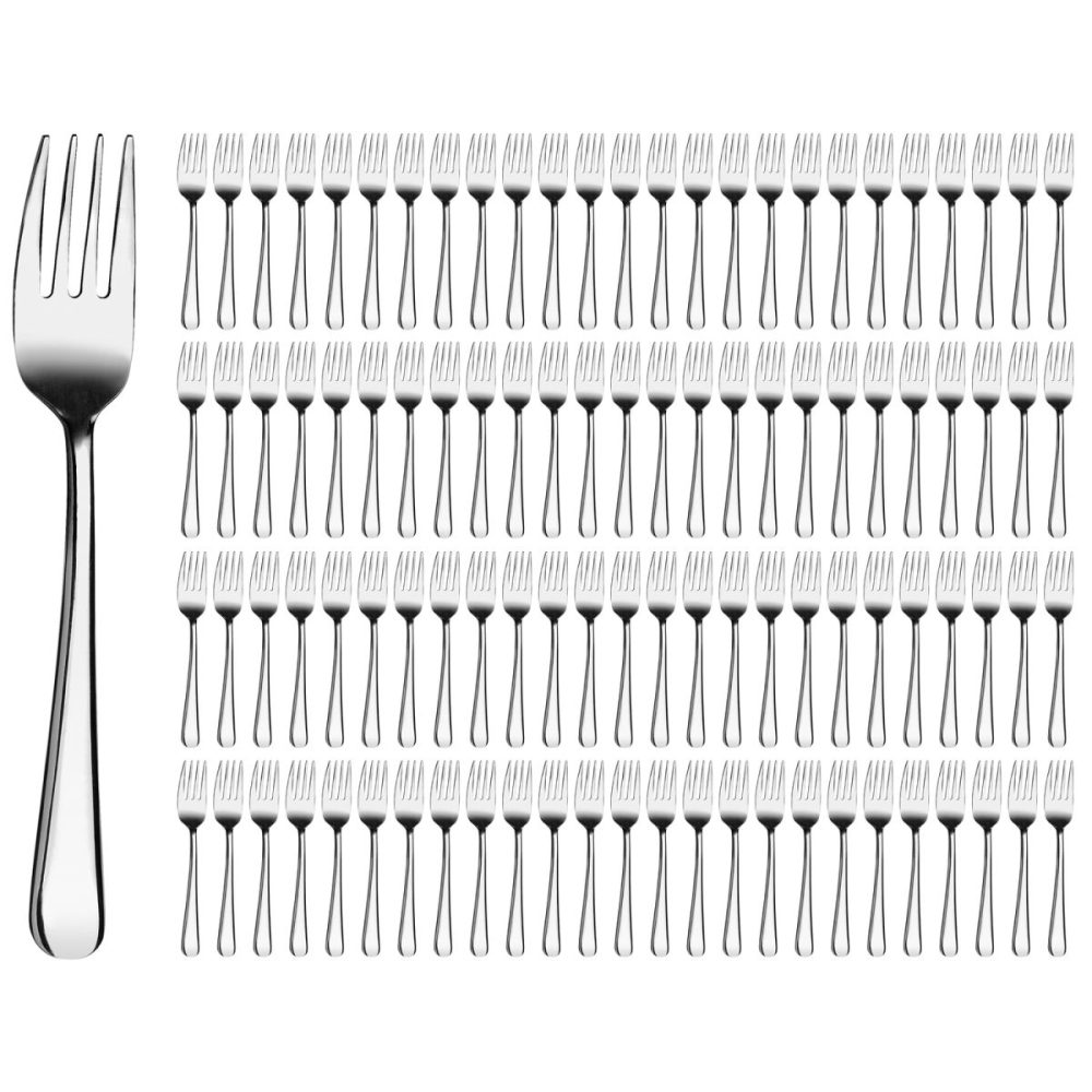 PULSIVA Vorteilspack Kuchengabel Florenz 100 Stück; 14.5 cm (L); silber, Griff silber; 100 Stück / Pack