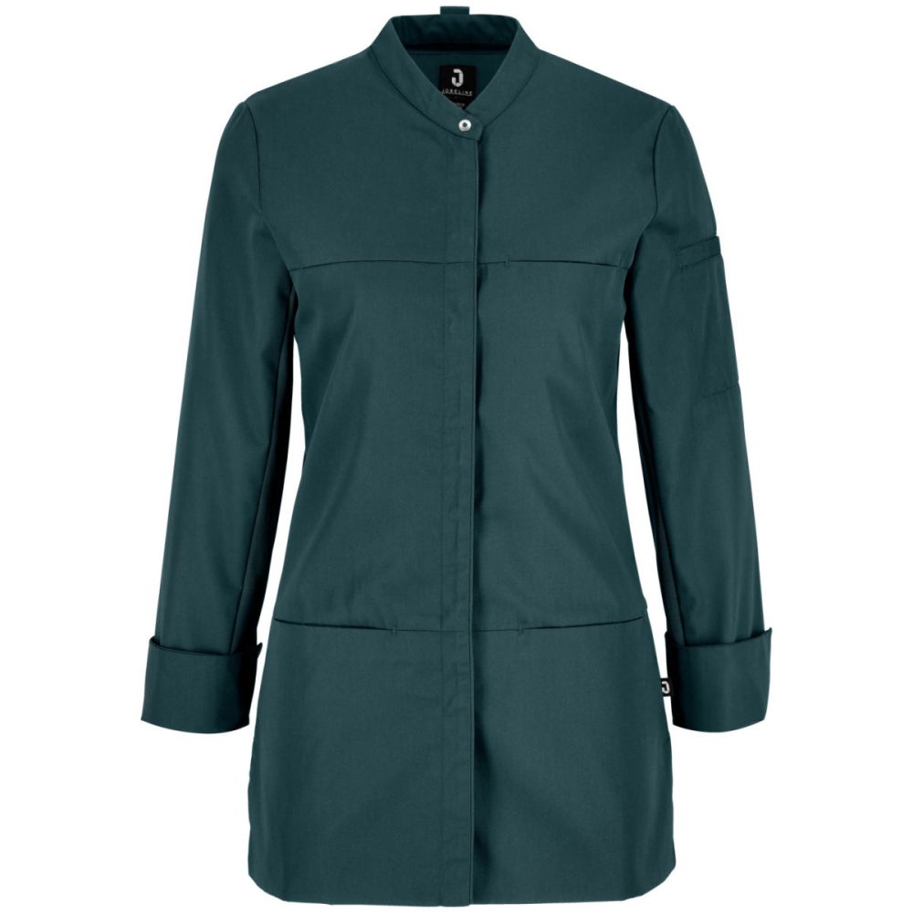 JOBELINE Damen Kochjacke Raphael Langarm; Kleidergrösse 42; petrolgrün
