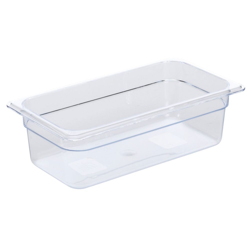 PULSIVA GN-Kunststoffbehälter Bena 1/3; GN 1/3, 4000 ml, 32.5x17.6x10 cm (LxBxT); transparent