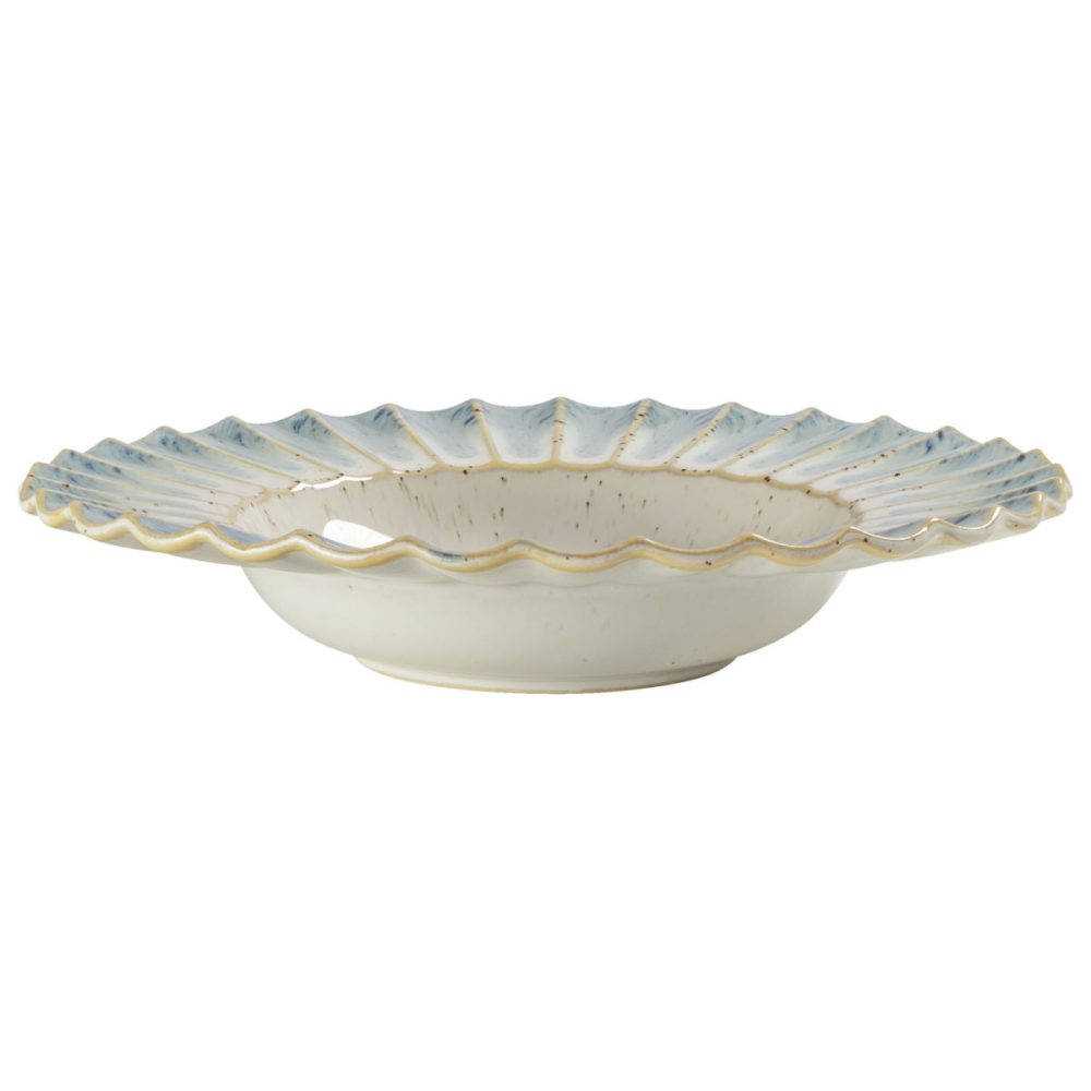 VEGA Teller tief Flora mit Fahne; 300 ml, 24.3x4.6 cm (ØxH); blau/beige; rund; 4 Stück / Pack