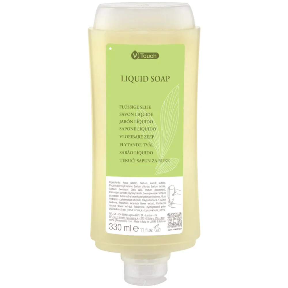 V-Touch Hotelseife Mineral im Spendersystem; 330 ml; grün; 24 Stück / Pack