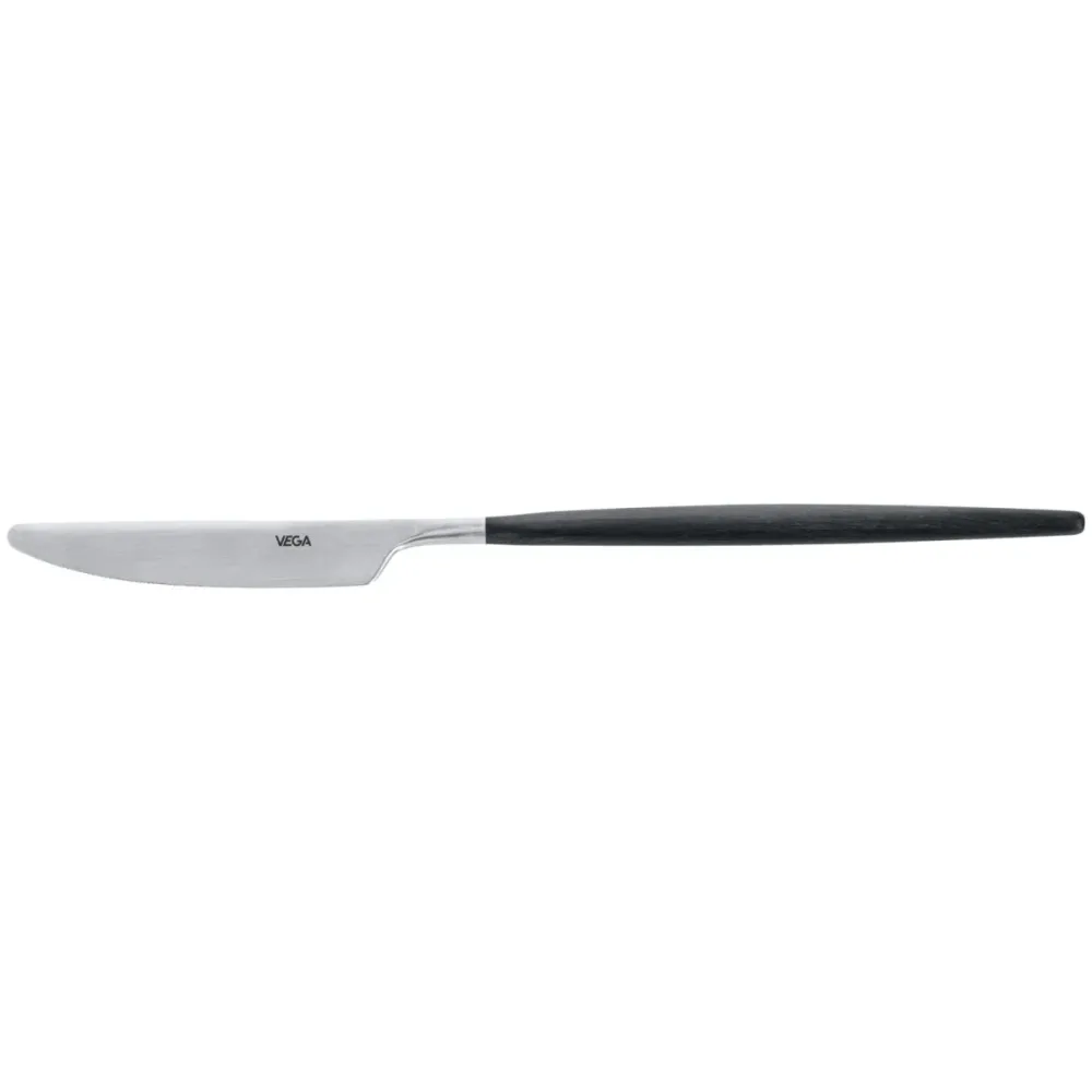 VEGA Menümesser Turin; 24.5 cm (L); edelstahl/schwarz, Griff schwarz; 12 Stück / Pack