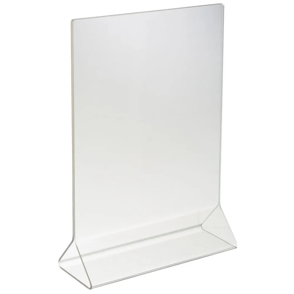 PULSIVA Schild Fera; 15x21.5 cm (BxH); transparent; 3 Stück / Pack