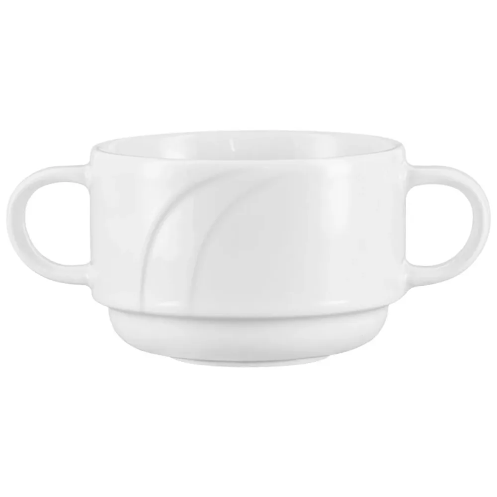 PULSIVA Suppentasse Melody; 280 ml, 9.6x6.5 cm (ØxH); weiss; rund; 6 Stück / Pack