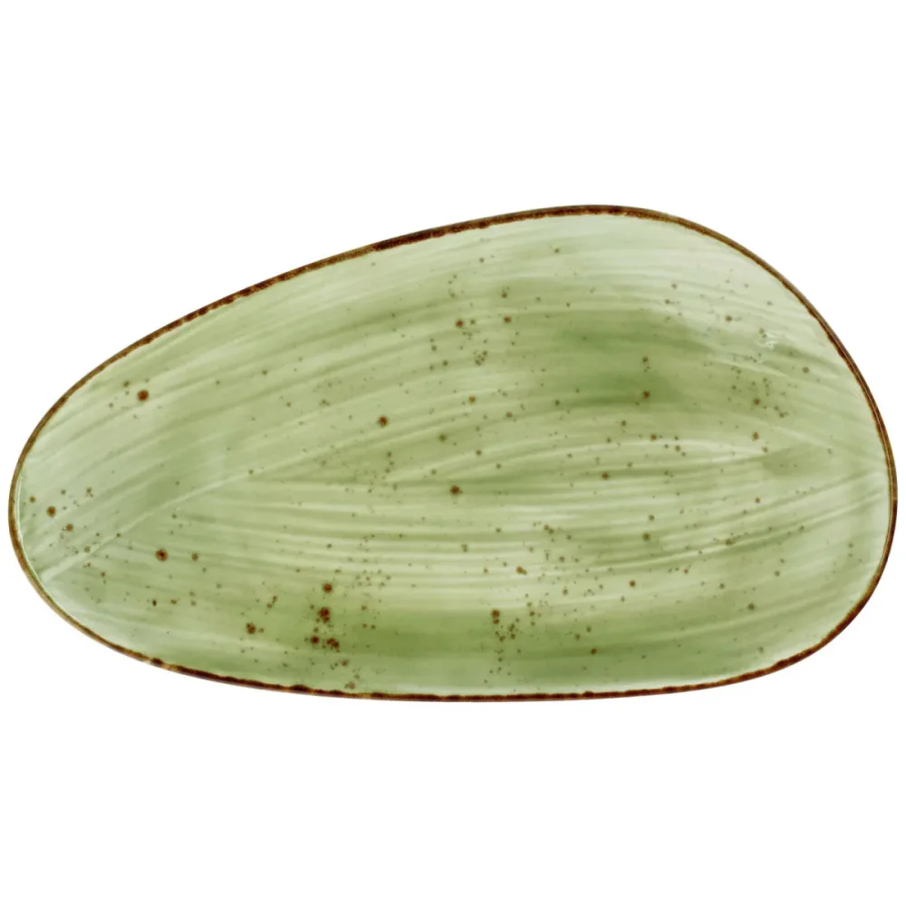 VEGA Platte Nebro organisch; 33x19x3.5 cm (LxBxH); hellgrün; 3 Stück / Pack