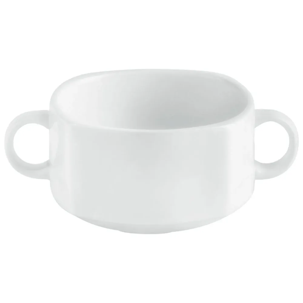 PULSIVA Suppentasse Jazz; 280 ml, 10x14x6 cm (LxBxH); weiss; quadratisch; 4 Stück / Pack