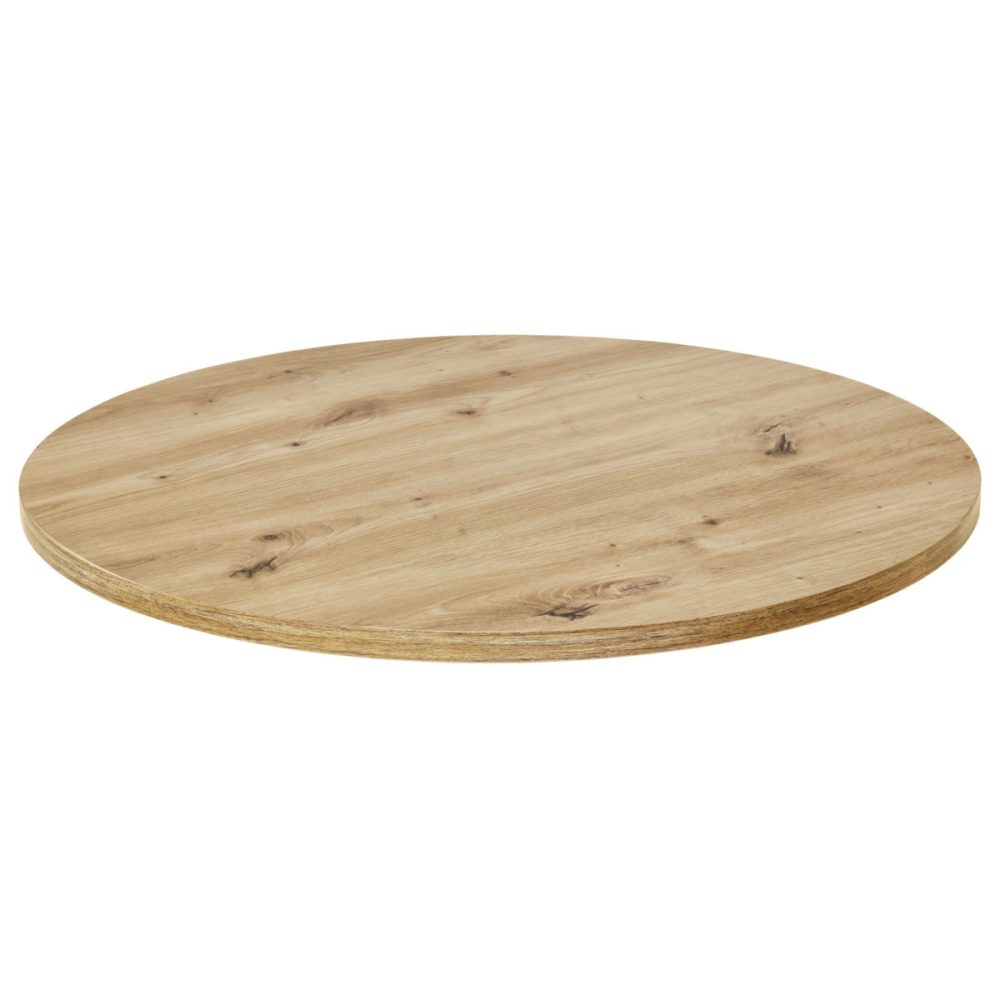 VEGA Indoor-Tischplatte Maliana rund; 60 cm (Ø); wildeiche; rund
