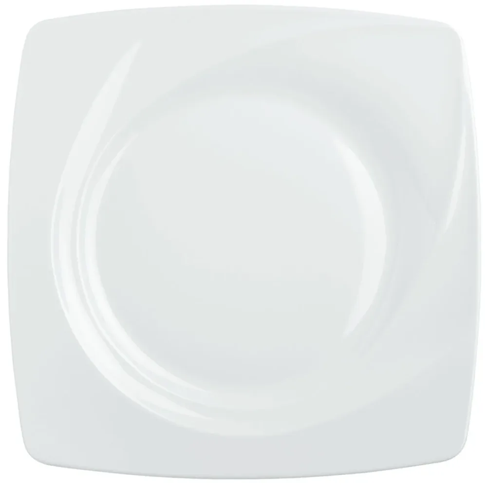 VEGA Teller flach Vilano; 27x27 cm (LxB); weiss; quadratisch; 6 Stück / Pack