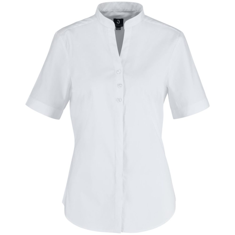 JOBELINE Damen Bluse Lani Kurzarm; Kleidergrösse 46; weiss