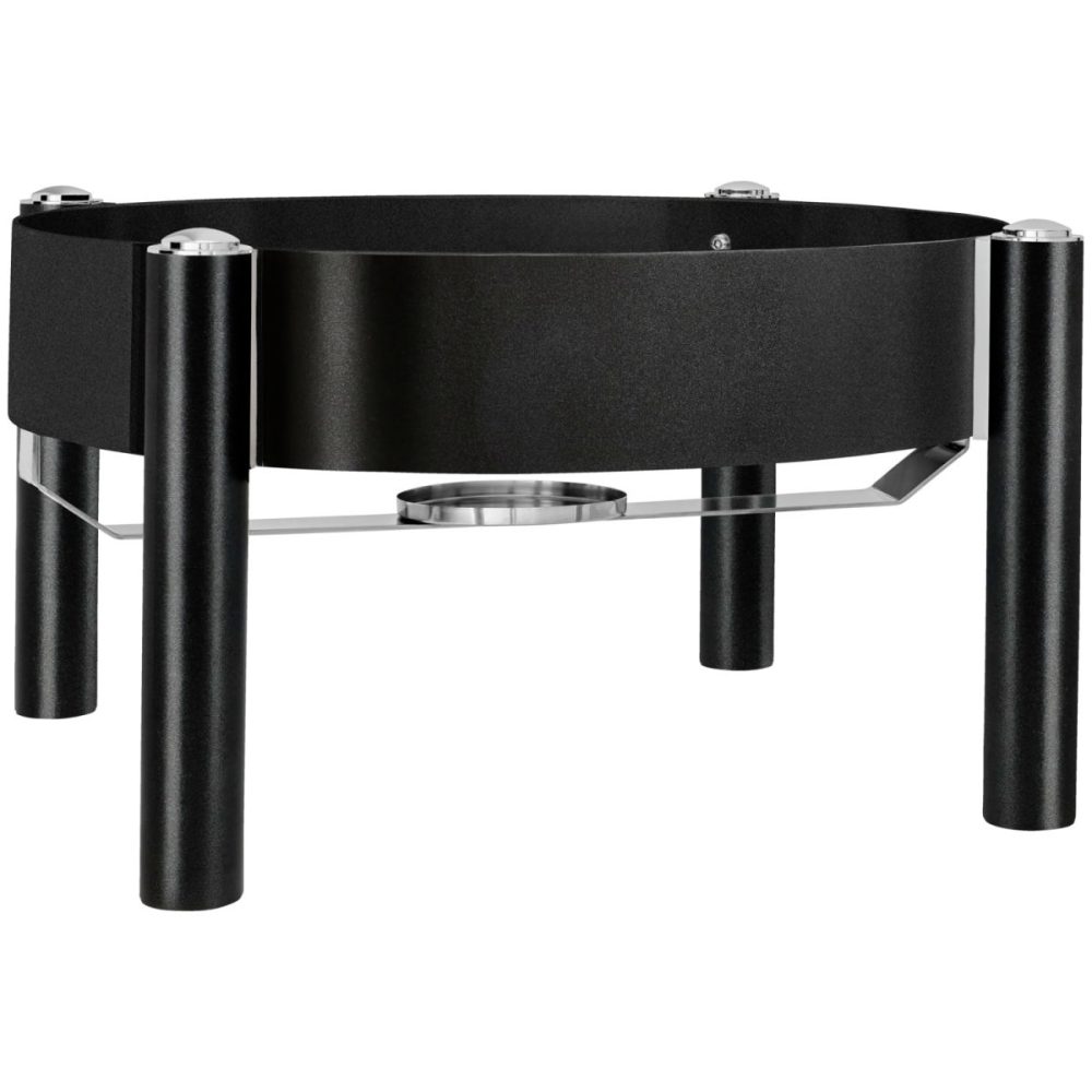 VEGA Gestell Chafing Dish Fenton rund; 44x44x24 cm (BxTxH); schwarz