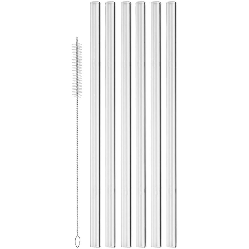 VEGA Glas-Trinkhalm Liya 7-teilig; 1.2x23 cm (ØxL); transparent