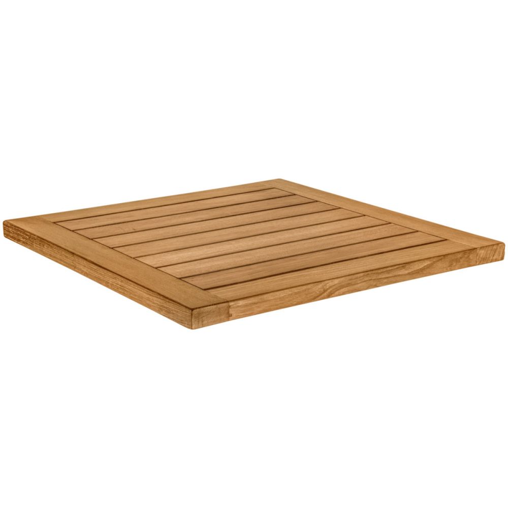 VEGA Outdoor-Teak-Tischplatte Mirello quadratisch; 70x70x3 cm (LxBxH); braun; quadratisch