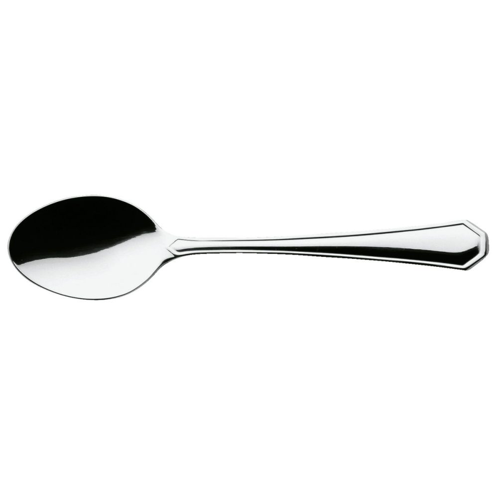 PULSIVA Mokka-/Espressolöffel Tunis Basic; 11 cm (L); silber, Griff silber; 12 Stück / Pack
