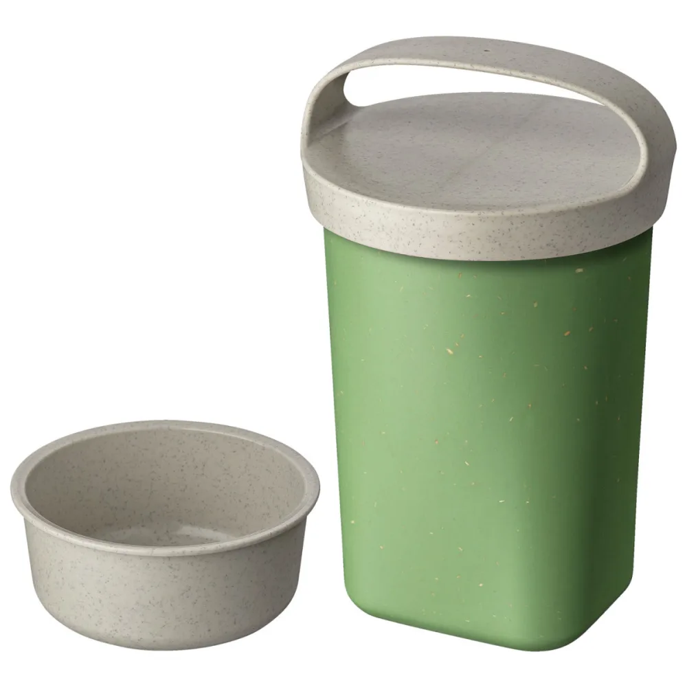 koziol Mehrwegbehälter Snackpot Buddy; 700 ml, 10.4x17.5 cm (ØxH); grün; rund; 6 Stück / Pack