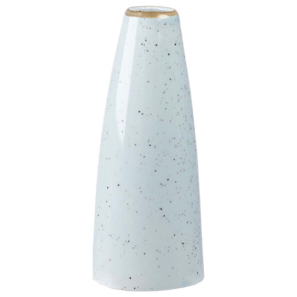 Churchill Vase Stonecast Duck Egg; 12.5 cm (H); hellblau/braun; rund; 6 Stück / Pack