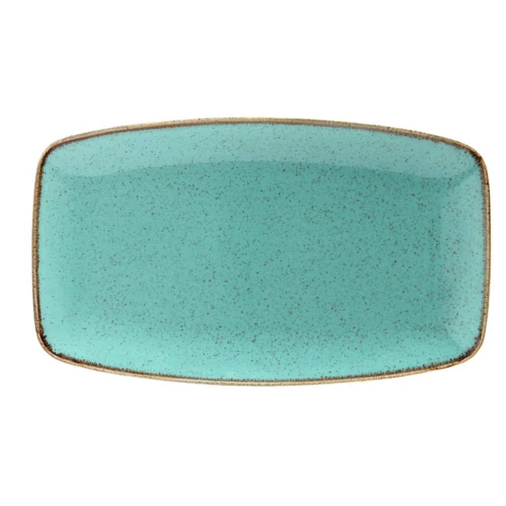 VEGA Platte Sidina rechteckig abgerundete Ecken; 31x18x2.5 cm (LxBxH); türkis; rechteckig; 6 Stück / Pack
