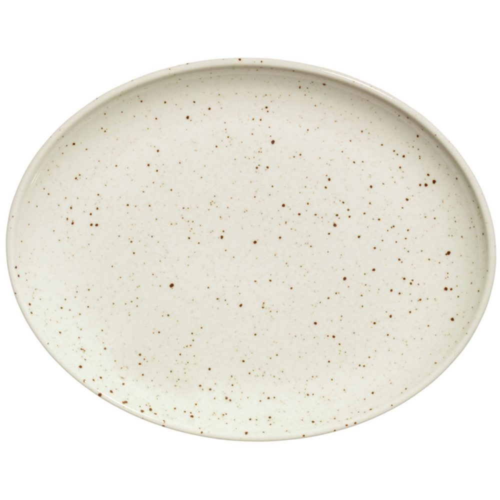 VEGA Platte Alessia oval; 28x22x2.7 cm (LxBxH); beige; oval; 3 Stück / Pack
