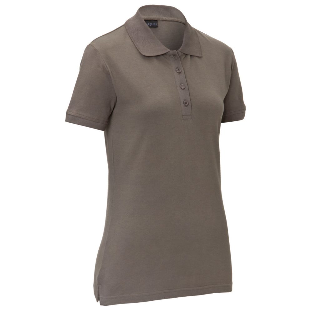 JOBELINE Damen Poloshirt Cato Kurzarm; Kleidergrösse M; taupe