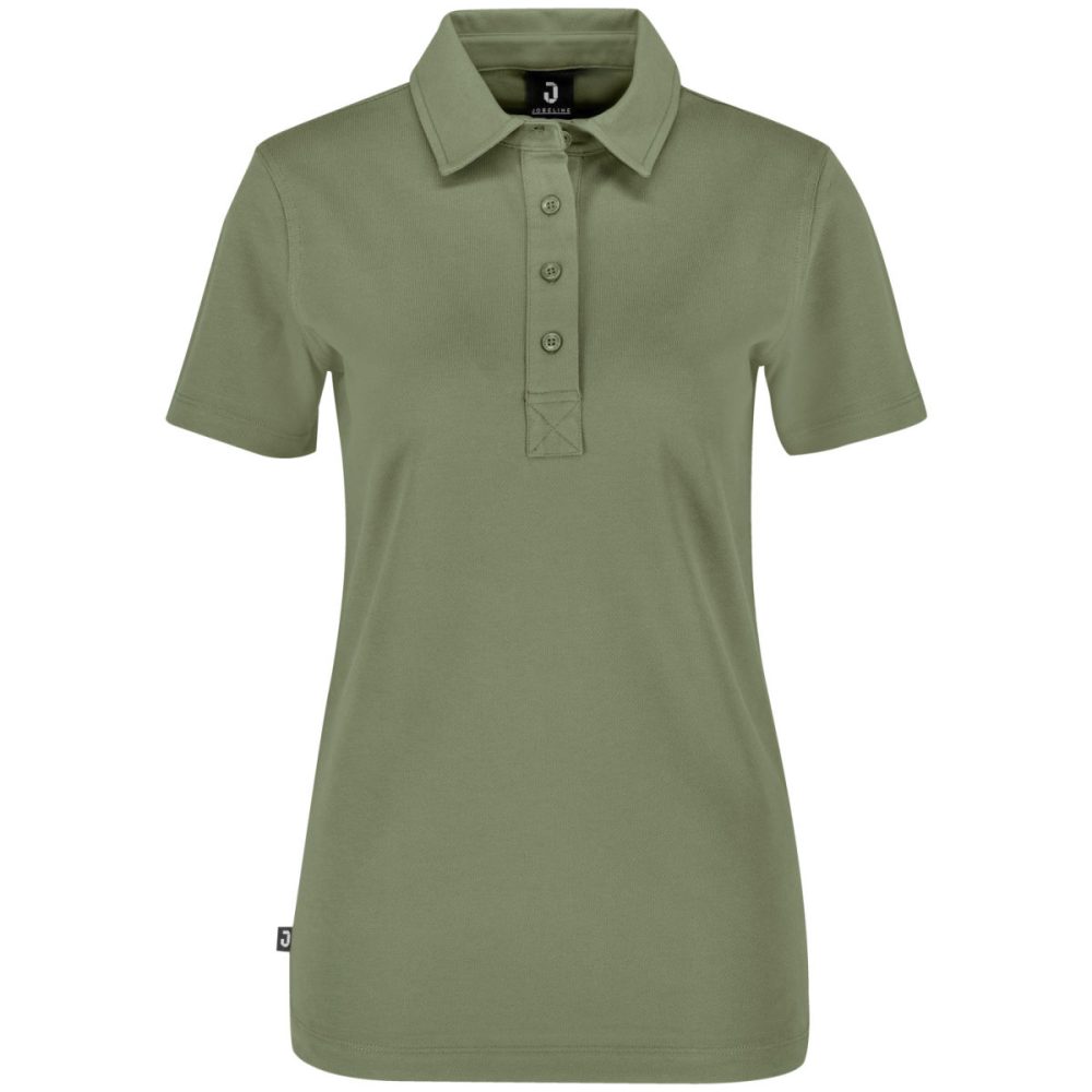 JOBELINE Damen Poloshirt Oliver Kurzarm; Kleidergrösse XS; oliv