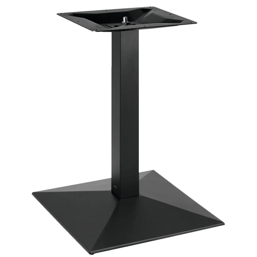 VEGA Indoor Tischgestell Quadro eckig; 55x55x72 cm (BxLxH); schwarz; quadratisch
