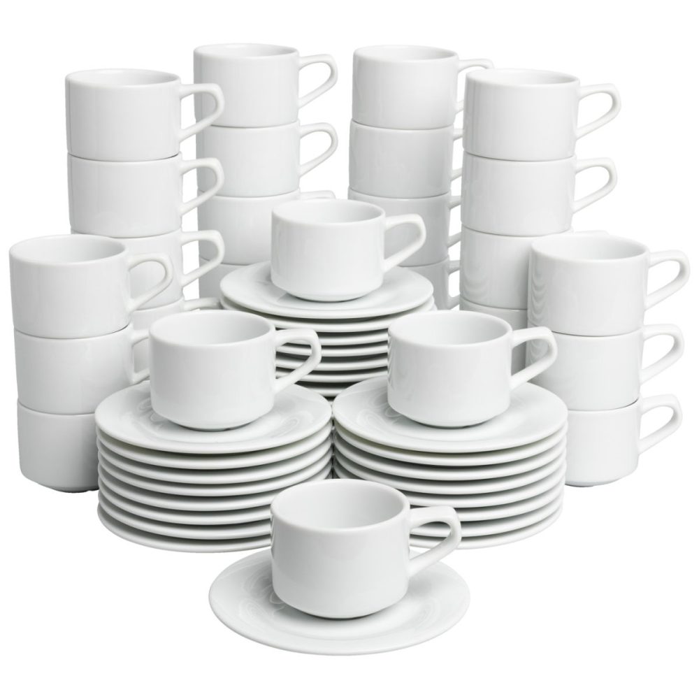 VEGA Vorteilspack Kaffee-Set Base; 15 cm (Ø); weiss; 30 Set / Pack