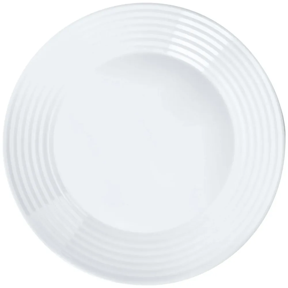 Luminarc Teller Stairo flach; 27x2.5 cm (ØxH); weiss; rund; 6 Stück / Pack