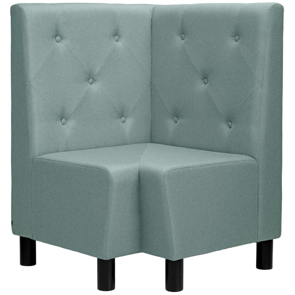 VEGA Eckbank Lerida II Stoff; 75x75x102 cm (BxTxH); hellblau
