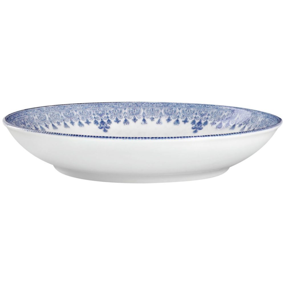 VEGA Teller tief Nonna  mit Dekor; 1000 ml, 26x5 cm (ØxH); blau/weiss/rosé; rund; 6 Stück / Pack