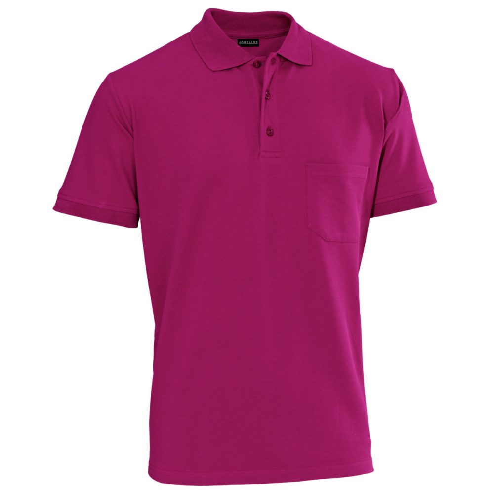 JOBELINE Herren Poloshirt Cato Kurzarm; Kleidergrösse M; brombeer