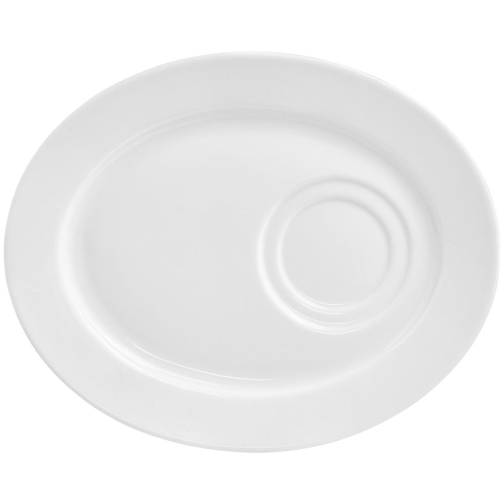 VEGA Kombi-Untertasse Base oval; 23.5x19 cm (LxB); weiss; oval; 4 Stück / Pack