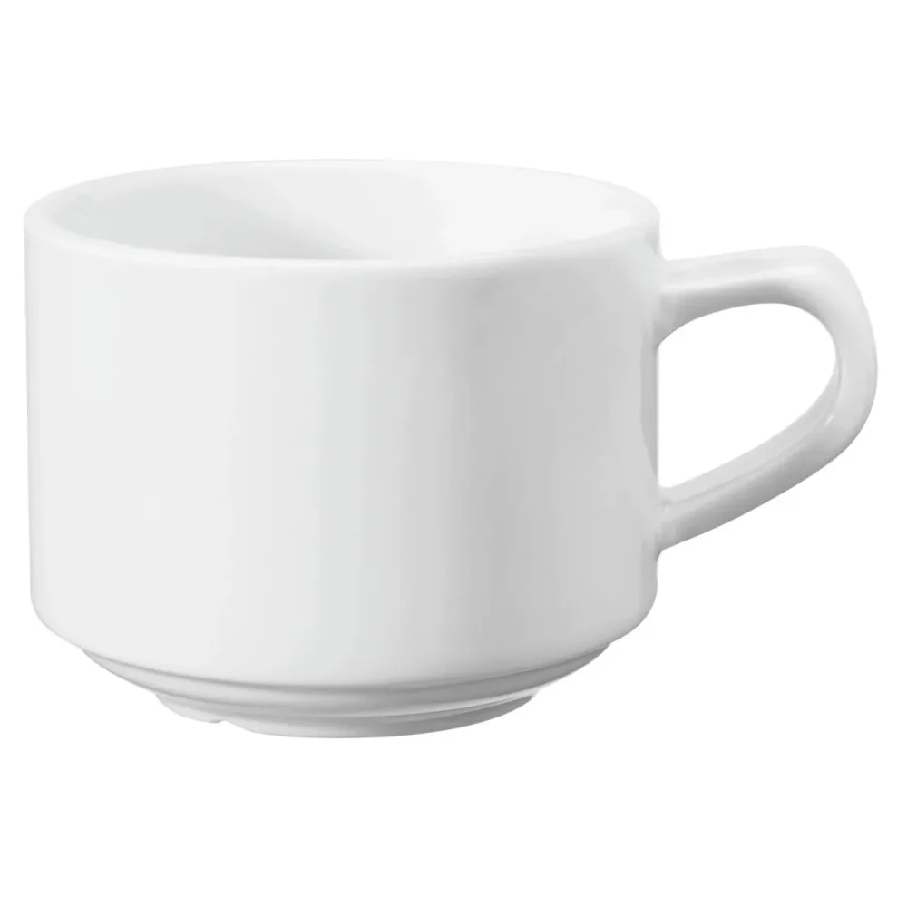 VEGA Kaffee-Obertasse Base; 200 ml, 8x6 cm (ØxH); weiss; rund; 6 Stück / Pack